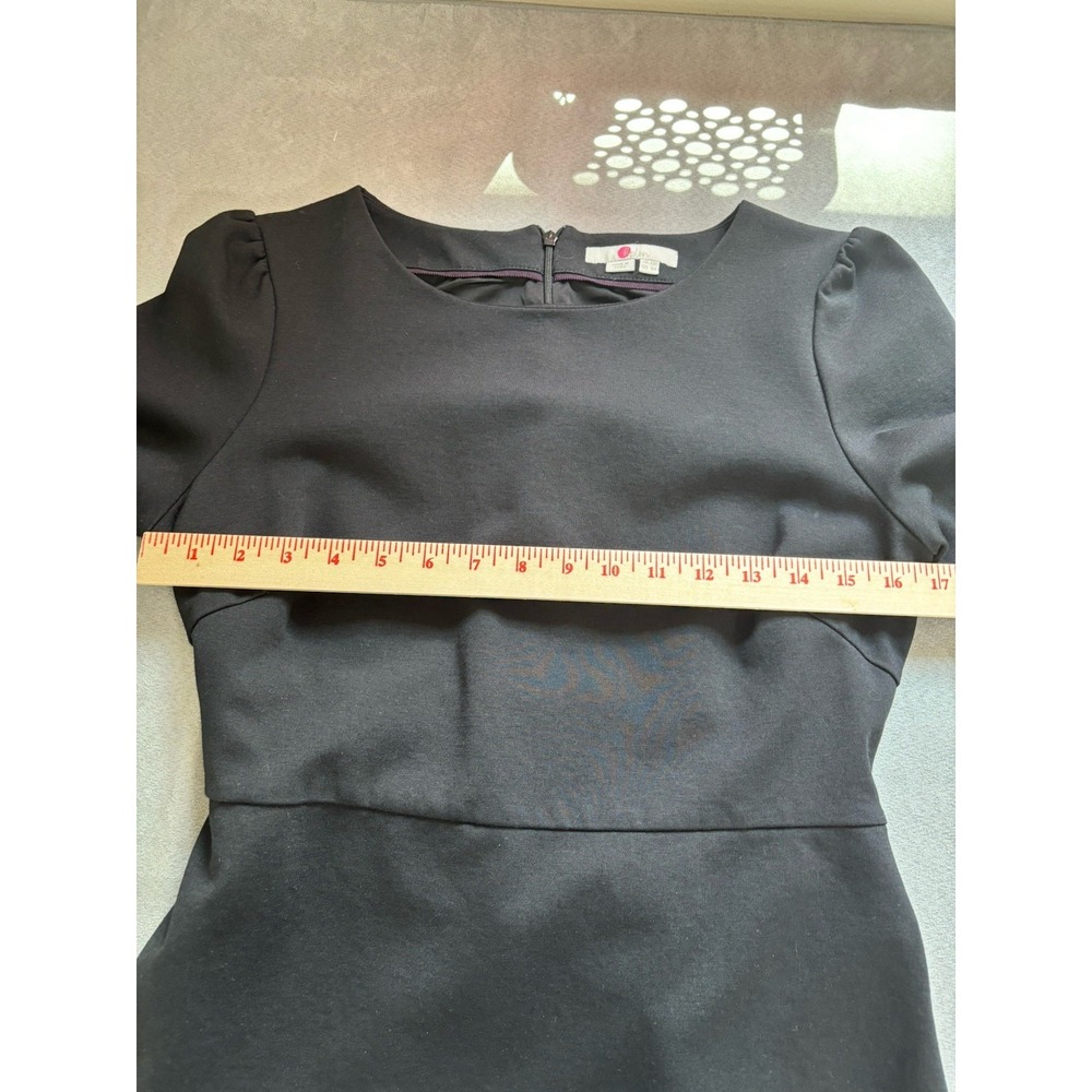 Boden Womens Peplum Puff Sleeve Top Size 12 Tie Waist Minimalist Office Siren - Picture 6 of 11